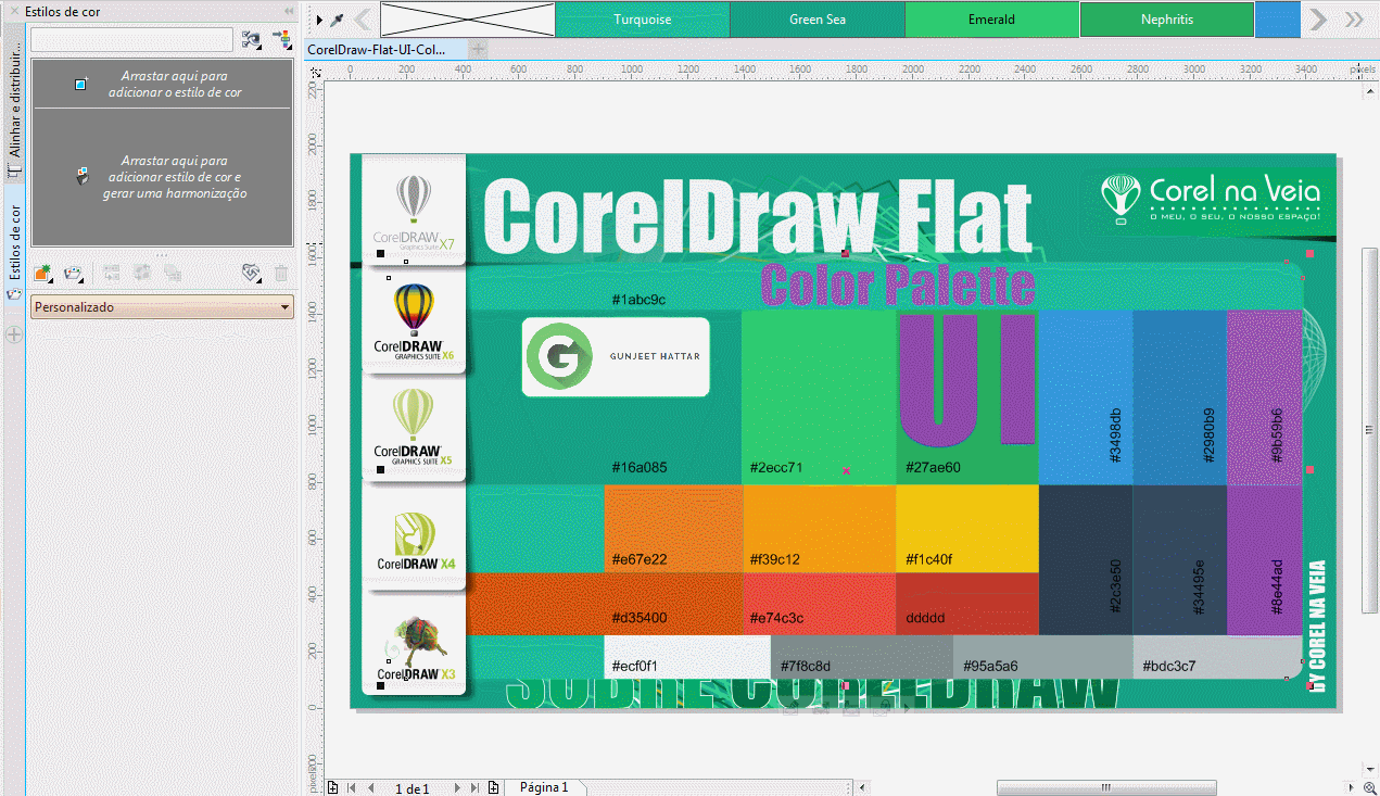 coreldraw color palette free download